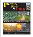The cover of the Marin Independent Journal's People, Parks, & Fire special supplement, featuring five photos related to wildland fire and fire prevention.  (Click on this image to download the 2,879 KB PDF of this document.)