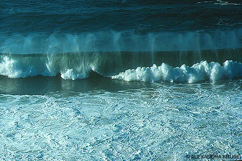 Ocean waves breaking. Ocean waves breaking.