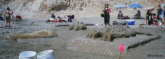 2004 Sand Sculpture Contest: Adults' Group 1st Place: Entry #01: Julia's Kitchen, by Malvino and Vance Miller