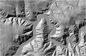 LiDAR imagery of the Walker Creek Watershed