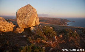 Tomales Point and rocks at sunset. NPS / Dan Wells