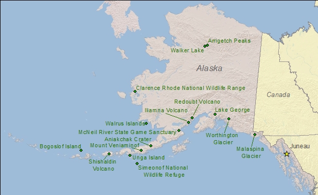 Alaska state map