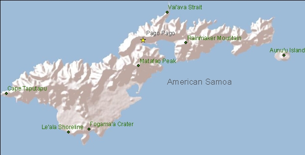 Map of American Samoa