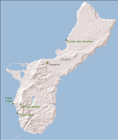Map of Guam