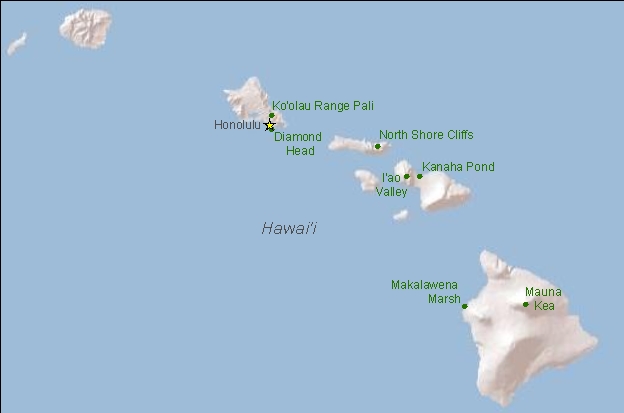 Hawaii state map