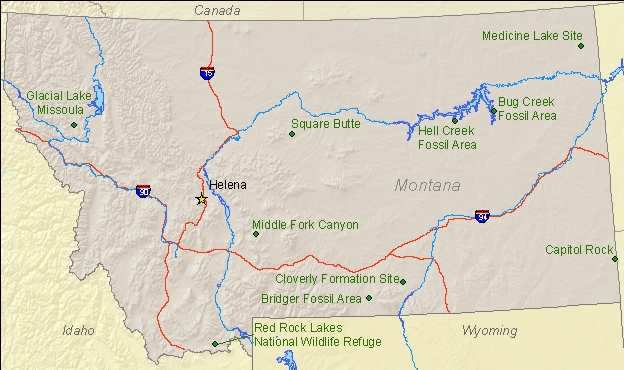 Montana state map