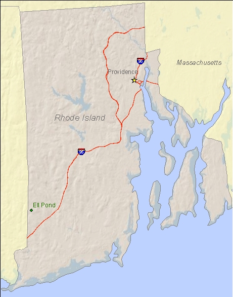 Rhode Island state map