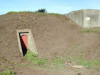 Powder magazine at Battery West.