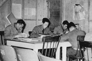 Nisei soldiers at Crissy Field, 1942