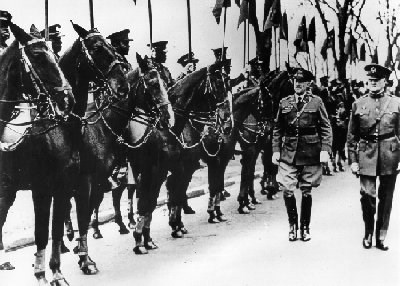 Pershing on a troop review