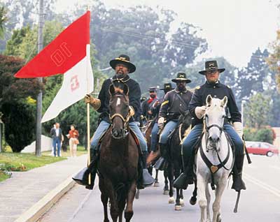 Re-enactors at the Presidio