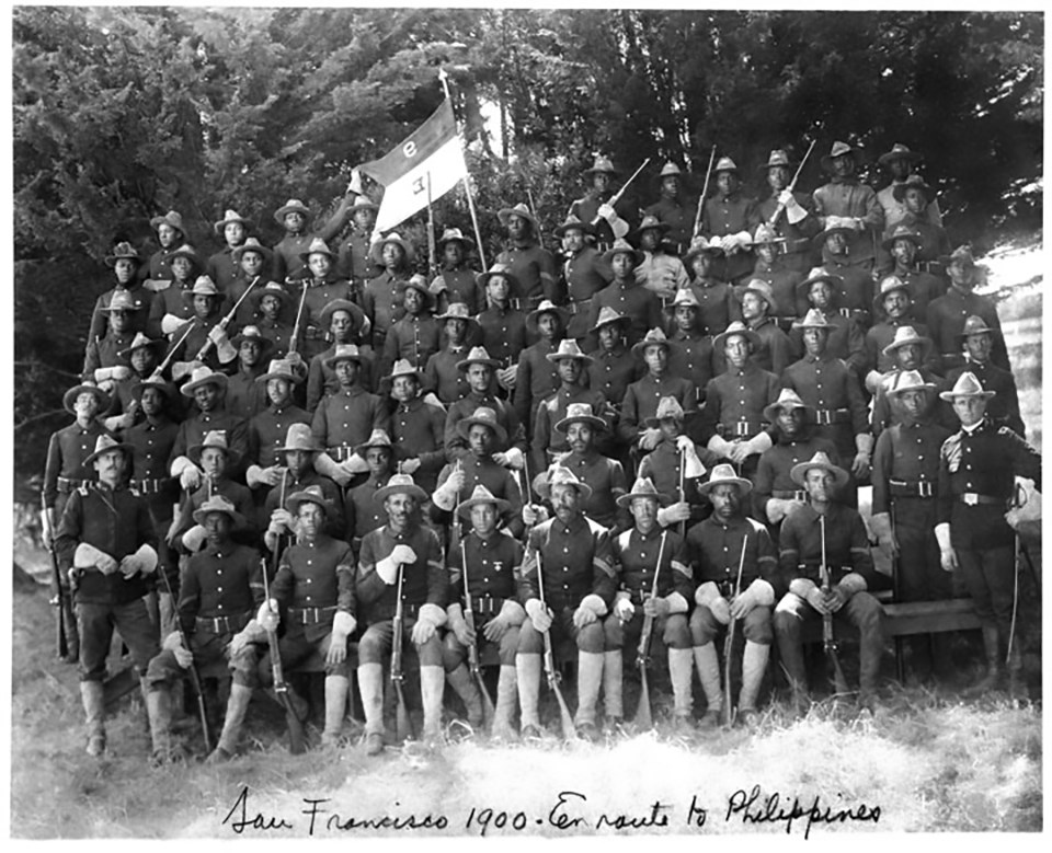 Troop E, 9th Cavalry in 1900. Image courtesy U.S. Army Military History Institute at Fort Carlisle