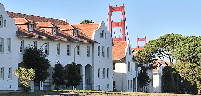 Fort Scott overlooking the Golden Gate
