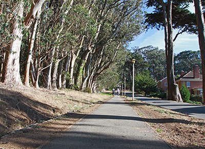 Lovers' Lane passes historic enlisted men's housing.