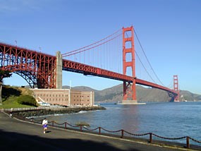 Golden Gate Bridge from near Fort Point