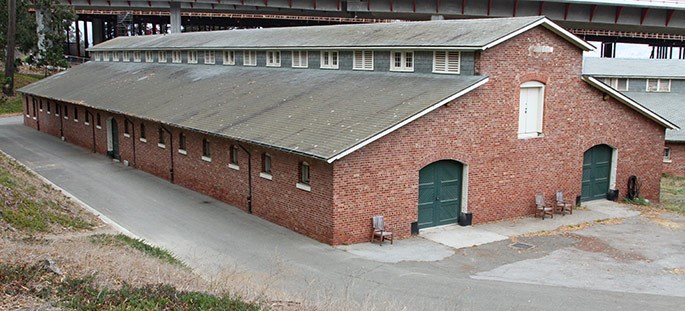 One of five stables buildings