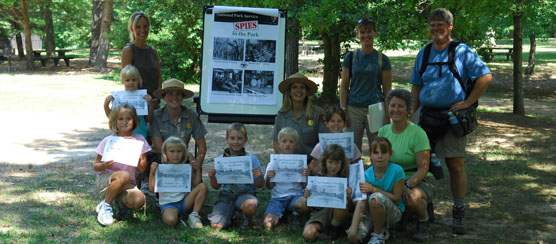 rangers and children learn outdoors!