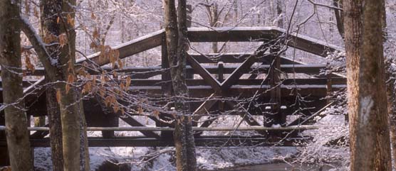 bridge in winter bridge in winter