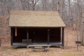a brown roof cabin