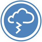 Illustration of a cloud and lightning.