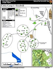 Cabin Camp 1 map