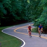 biking on road