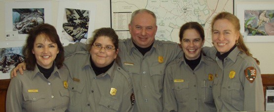 Group of Prince William Forest Park rangers Group of Prince William Forest Park rangers