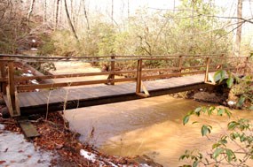 Footbridge on North Valley Trail