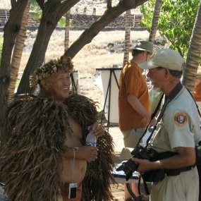 Volunteers have many unique experiences while at Pu'ukohola Heiau National Historic Site. Volunteers have many unique experiences while at Pu'ukohola Heiau National Historic Site.