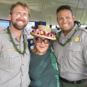Park staff at the 2009 King Kamehameha Day celebrations in Kapa'au.