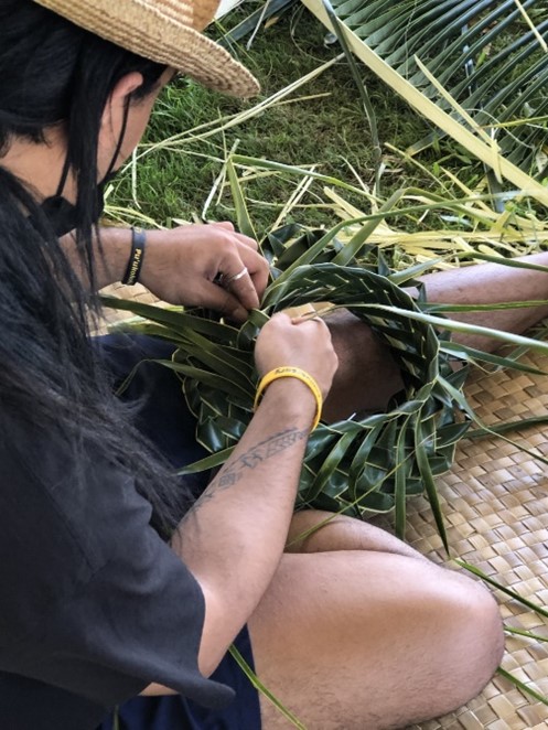 Coco Hat Frond Weaving Demo