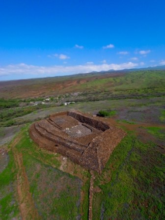 Pu`ukohola Heiau from above