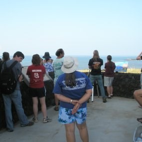 NOAA volunteer conducting whale watching program at Park.