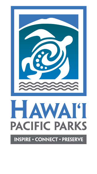 Hawaiʻi Pacific Parks Association logo with turtle image and the words "inspire, connect, preserve"