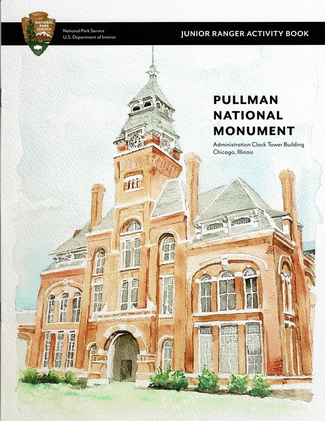 The cover of the junior ranger book for Pullman National Monument