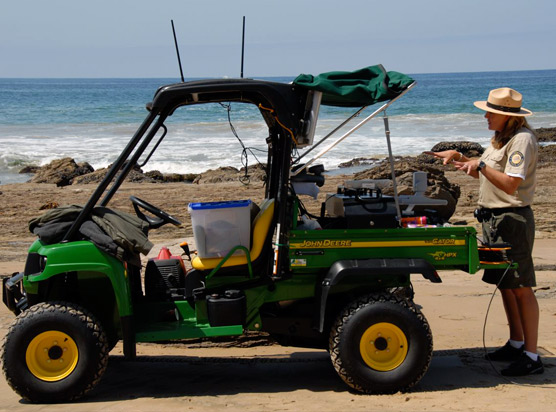 California State Parks Ranger with the PORTS Program EduGator.