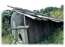 American Indian plankhouse