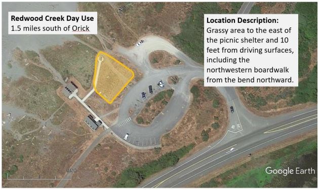 Redwood Creek Day Use Demonstration Area Map