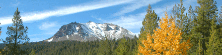 Volcano at Lassen Volcanic National Park.