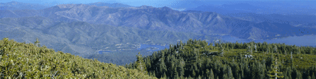 Ariel view of Whiskeytown National Recreation Area.