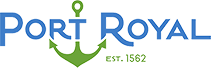 Port Royal Town Logo "Port Royal, Est. 1562" with a green anchor behind the text.