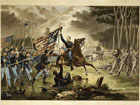 Lithograph of Kearny's chage at the Battle of Chantilly