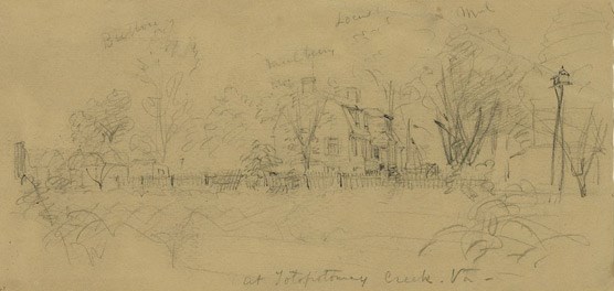 Sketch of the Shelton House