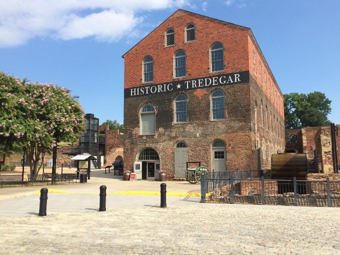 The exterior of Tredegar Iron Works The exterior of Tredegar Iron Works