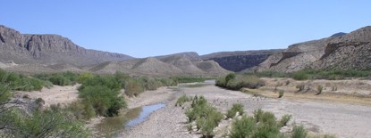 The Rio Grande runs dry The Rio Grande runs dry
