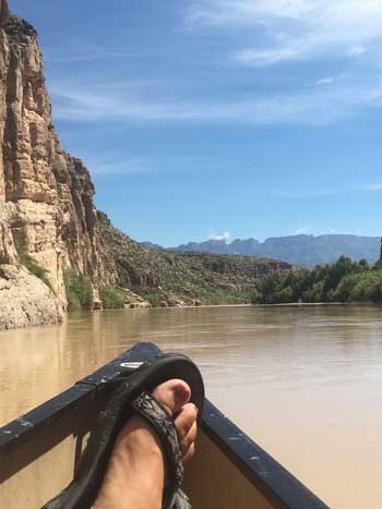 relaxing in Hot Springs Canyon