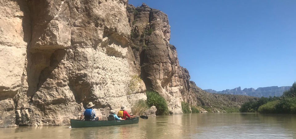 Canoeing through Hot Springs Canyon