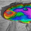 Sonar survey data of Crater Lake floor