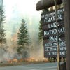 Fire at Crater Lake National Park
