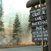 lt= Fire at Crater Lake National Park